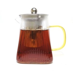 Tetera de vidrio 550 ml con infusor metálico