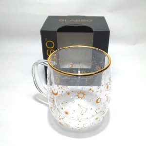 Tazón de Vidrio Doble Pared - Diseño Dorado - 500ML - Imagen 8