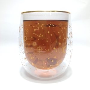Tazón de Vidrio Doble Pared - Diseño Dorado - 500ML - Imagen 3